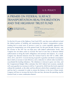 a primer on federal surface transportation reauthorization and the