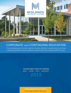 CORPORATE and CONTINUING EDUCATION