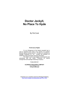 Doctor Jeckyll, No Place To Hyde