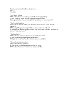 American Literature Final Exam Study Guide Part 1 Fall 2015 “After