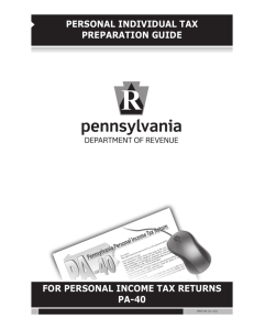 personal individual tax preparation guide for personal income tax