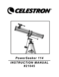 PowerSeeker 114 INSTRUCTION MANUAL #21045