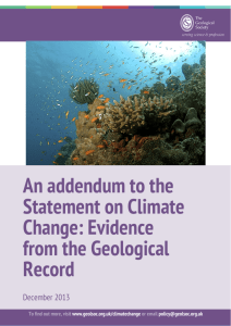 An addendum to the Statement on Climate Change: Evidence from