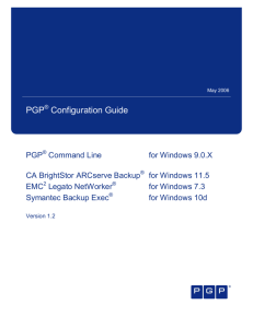 PGP Configuration Guide