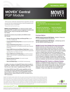 MOVEit™ Central PGP Module