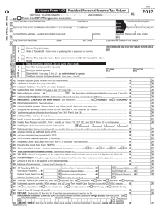 Arizona Form 140 - Teachers' Tax Service