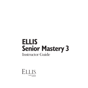 ELLIS Senior Mastery 3