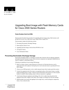 Upgrading the Boot Image with Flash Memory Cards