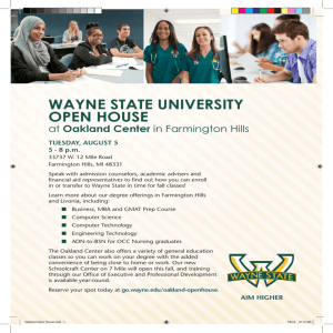 wayne state university open house