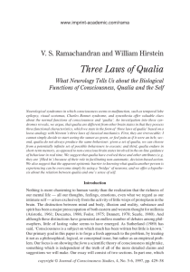 Three Laws of Qualia