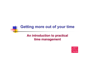 Intro time management