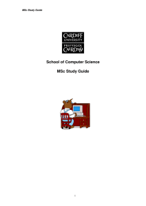 Study Guide - Cardiff School of Computer Science & Informatics