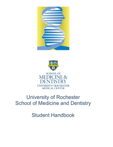 Student Handbook - University of Rochester Medical Center
