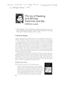 The Joy of Reading and Writing: Superman and Me