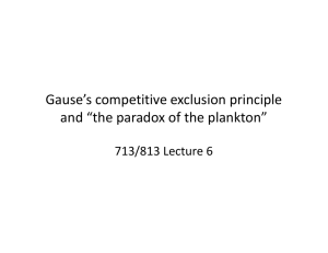 Gause's competitive exclusion principle and “the
