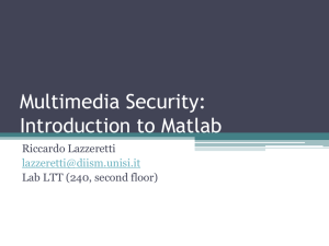 Introduction to MaTLAB