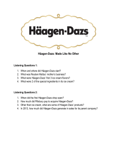 Häagen-Dazs: Made Like No Other