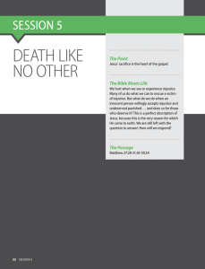 death like no other - Epic Student Ministry