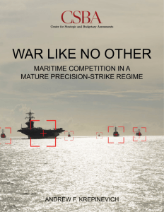 war like no other - Center for Strategic and Budgetary Assessments