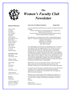 Spring Edition - Women's Faculty Club