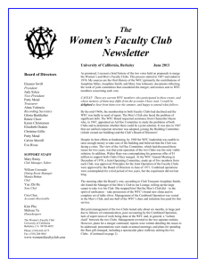 June - Women's Faculty Club