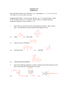 Chemistry 217 Problem Set 1 Recommended Problems from the Book