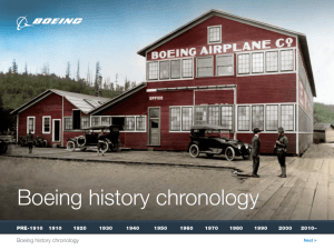 the Boeing Chronology