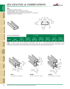 B54 CHANNEL & COMBINATIONS