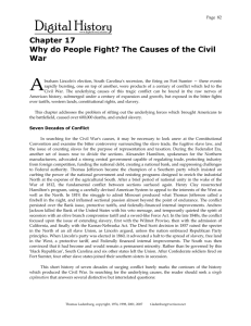 Chapter 17 Why do People Fight? The Causes of