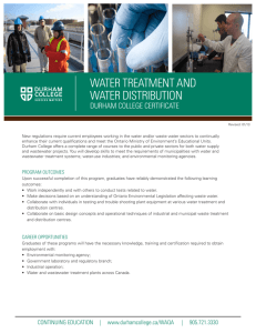 water treatment and water distribution