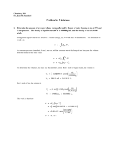Problem Set 5 Solutions - Department of Chemistry