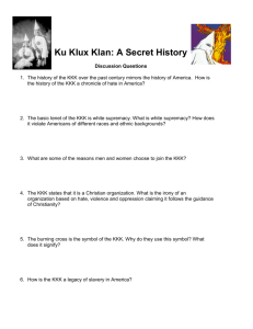 Ku Klux Klan: A Secret History