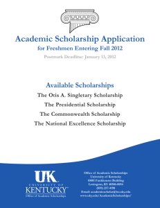 Academic Scholarship Application