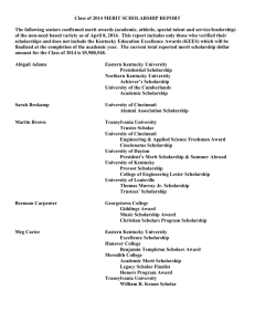 2006 merit scholarship report - Lexington Catholic High School