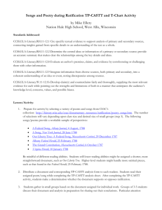 Songs and Poetry during Ratification TP-CASTT and T