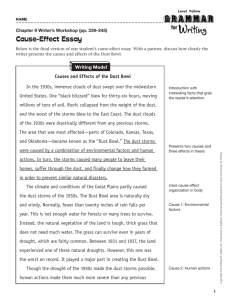 Cause-Effect Essay - Sadlier