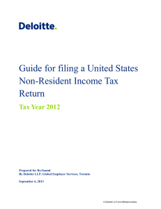 Guide for filing a United States Non
