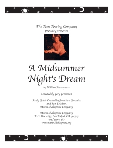 A Midsummer Night's Dream - Marin Shakespeare Company
