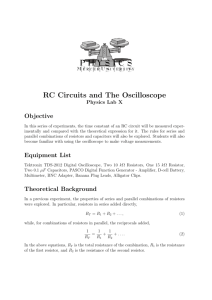 RC Circuits and The Oscilloscope