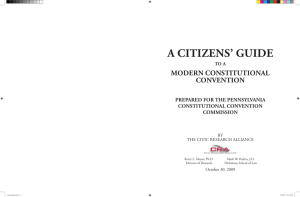 CiTizens' GUiDe TO a MODeRn COnsTiTUTiOnal COnvenTiOn