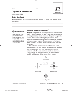 Organic Compounds