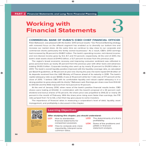 Working with Financial Statements
