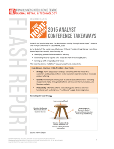 Home Depot Analyst Day Report By FBIC Global Retail Tech Dec 8