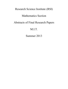 PDF of Abstracts - MIT Mathematics