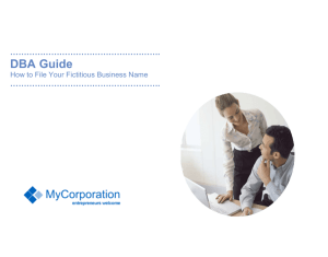 DBA Guide - MyCorporation