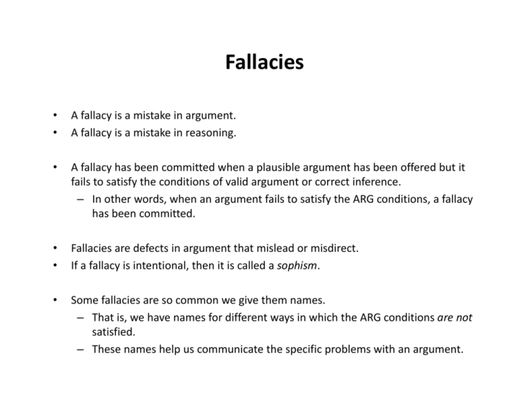 fallacies