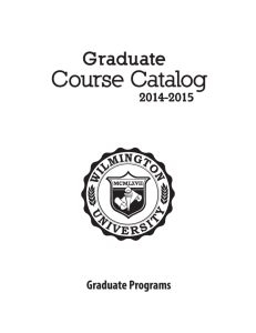 Course Catalog - Wilmington University