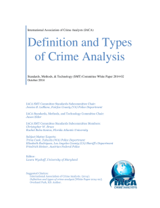 Definition and Types of Crime Analysis - IACA