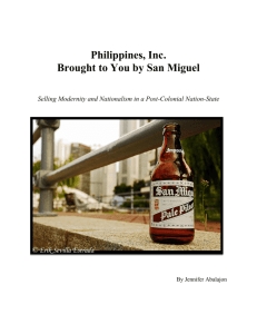 Philippines, Inc. Brought to You by San Miguel