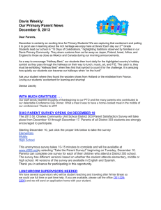 Davis Weekly: Our Primary Parent News